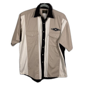 Vintage Rustler Shirt Wrangler Pearl Snap Button Southwestern Color Bock